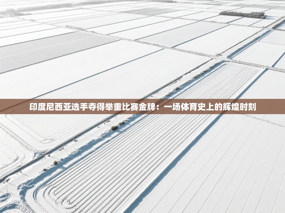 印度尼西亚选手夺得举重比赛金牌:一场体育史上的辉煌时刻 第1张